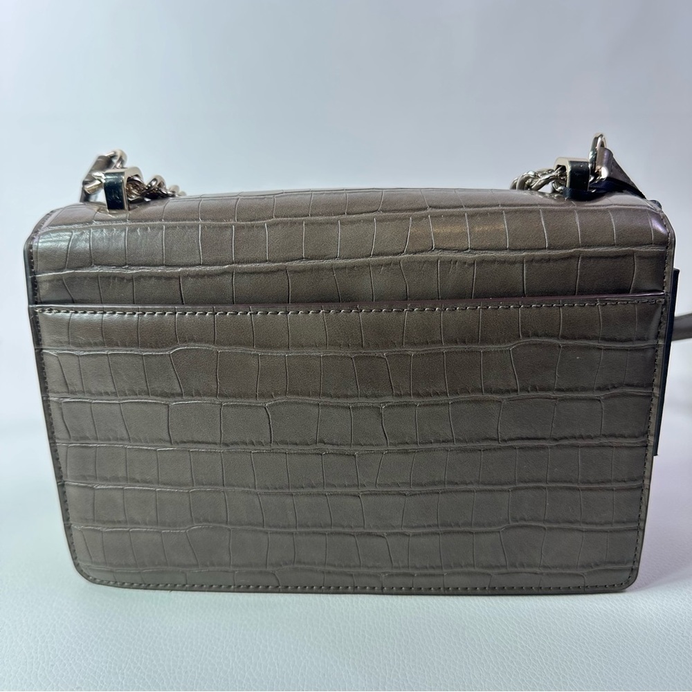 NEW DKNY WOMEN’S ELISSA SMALL FLAP EMBOSSED CROSSBODY BAG - Picture 9 of 11